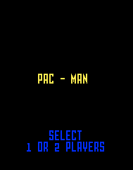 Pac-Man (Intv Corp) Title Screen